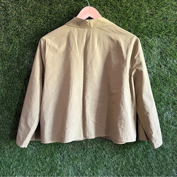 Zara Cropped Button Up Collared Shirt - Picture 2 of 5